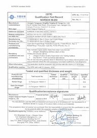 Tubuh & Penutupan NORSOK M650, PED 2014/68/EU Valve Forging Material ASTM F51, ASTM F53