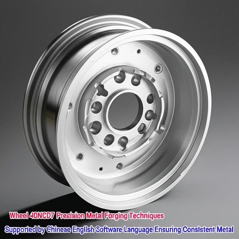 Roda 40NCD7 Teknik penempaan logam presisi yang didukung oleh bahasa perangkat lunak bahasa Inggris Cina memastikan logam yang konsisten