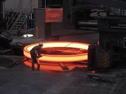 Hot Forged 316 410 416 Stainless Steel Penempaan Cincin Besar Dengan Permukaan Penggilingan