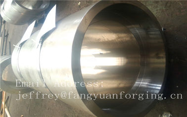 SS Forged Steel Produk / Forged Cincin Flange Cylinder Dengan Machining